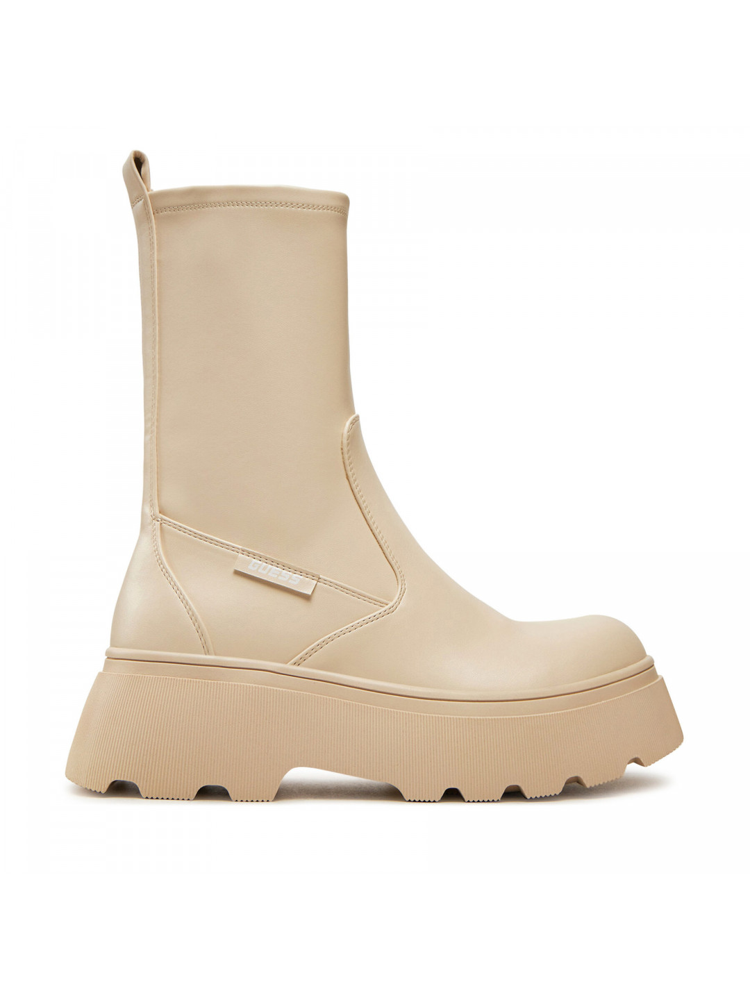 Polokozačky Guess Nerea FLFNER ELE10 Béžová